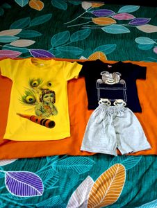 New Born T Shirts Plus Nicker,