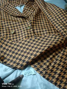 Vintage Houndstooth Skirt Suit