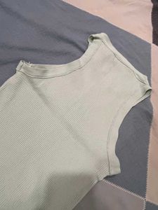 Ribbed Tank Top - Light Green