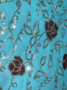 Sequins Embroidery Party Wear Saree