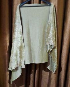 Party Wear Winter Stole Golden Brown Color