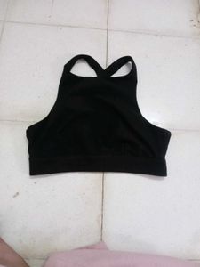 alo Yoga Black Bra Top