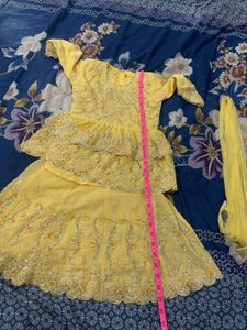 Yellow Wedding Lehenga Dress