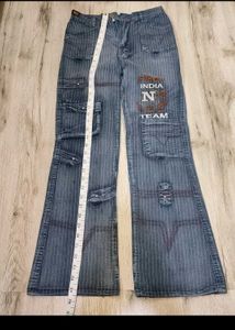 Sc9584 Sabrin Cargo Bootcut Jeans Size 26