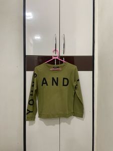Olive Green 'Youth and Fab' Sweatshirt
