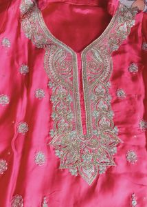 Heavy Back Nd Front Embroidery Stylish Suit