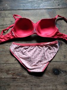 🌸Coral Butterfly Lingerie Set