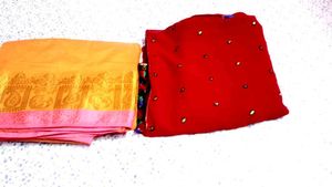 Red & Gold Saree