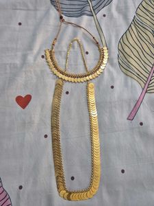 Vintage Gold Coin Necklace &amp; Chain COMBO