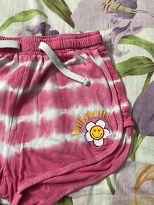 Rose Pink Smiley World Shorts