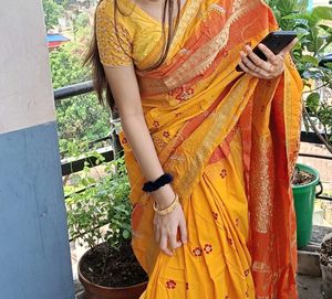 Beautiful Yellow Saree
