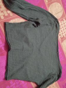 Cute Green Crop Top