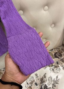 Purple Long Sleeve Top