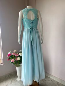 Premium Chiffon Blue Gown