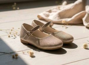 Girls' Glittery Mary Janes shoes at low cost
