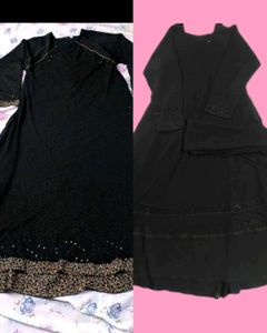 Elegant Black Abaya Combo Of 2