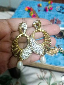 Bundle Of 12 Earnings Jhumka And 3 Multi Bracelet