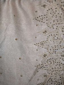 New Elegant Ethnic Cream Color Saree