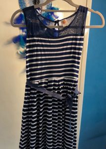 Striped Navy Dress