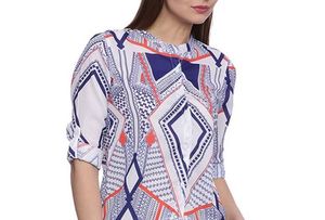 Printed Shirt Top
