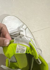 Reebok Men White And Green Sneakers