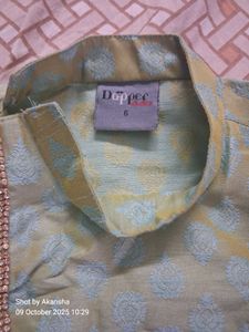 Green Sherwani Style Kurta Set
