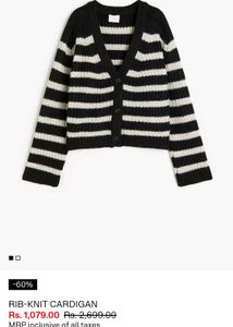 Striped Knit Cardigan