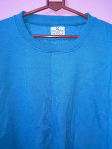 Turquoise Pullover Sweatshirt