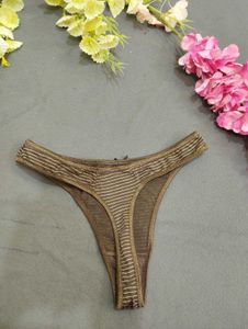 Striped Brown Thong✨