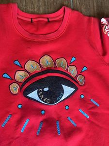 Kenzo Paris Red &#39;Eye&#39; Sweatshirt