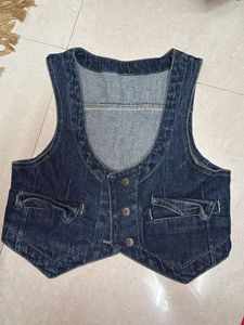 Blue Denim Vest