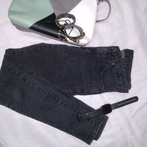 Blackish Grey Skinny Jeans