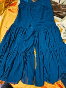 Pretty Blue Sharara Set
