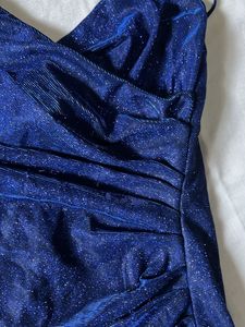 Blue Shimmer Party Dress