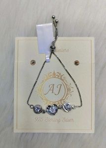 92.5Adjustable Sterling Silver Bracelet