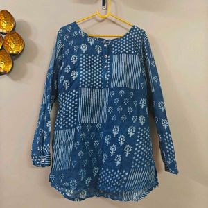 Fabindia Indigo Short Kurti