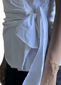 White Wrap Top