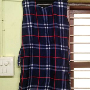 Plaid Sleeveless Dress