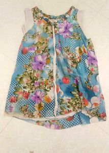 2 Combo Floral Print Sleeveless Top