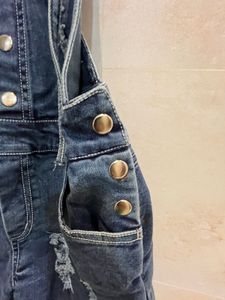 Denim Overalls Romper