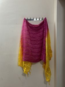 NEW YELLOW &amp; PINK DRESS MATERIAL