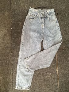 High Waisted Denim Jeans