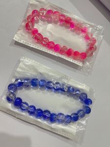 Beaded Bracelet Combo(Pink+Blue)
