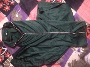 Green Satin Pajama Set