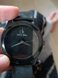 Black Strap Watch