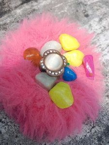 Rhinestone Flower Ring