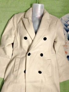 Elegant Cream Trench Coat