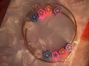 Floral 🌸Handmade Earring Hoops