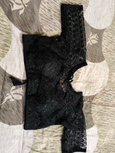 Elegant Black Net Blouse