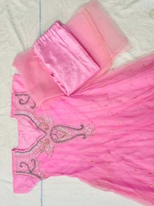 Pink Embroidered Dress